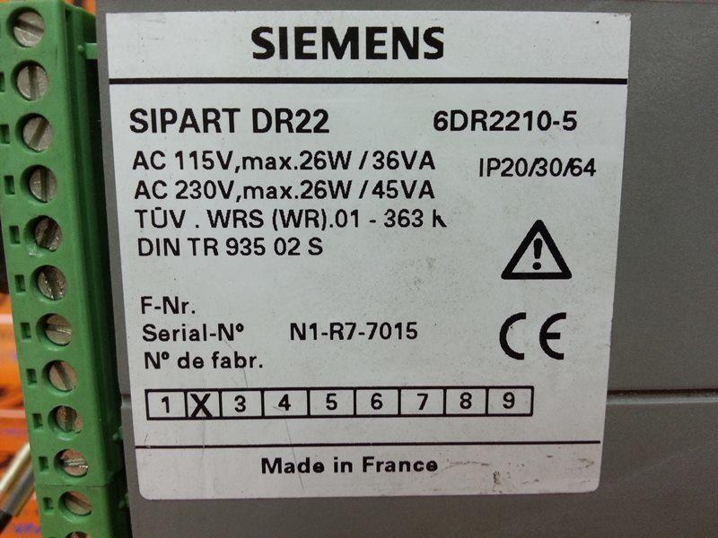 Siemens Sipart Dr Dr Process Controller Plc